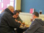 Click to view big image Tony Yates Jamie Dunning and Matt Reynolds tuck in even more